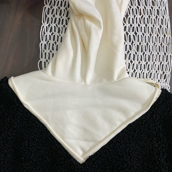 NWOT For Love And Lemons hooded cozy sherpa 1/4 zip pull over - Picture 10 of 10